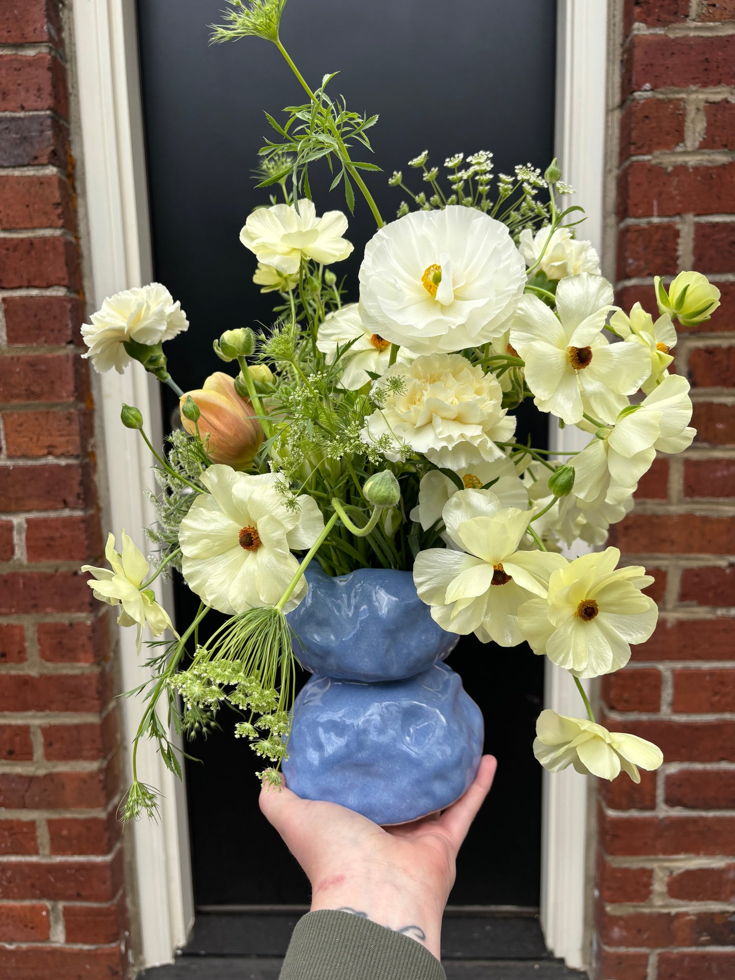 Tiered Vase in Nassau Blue
