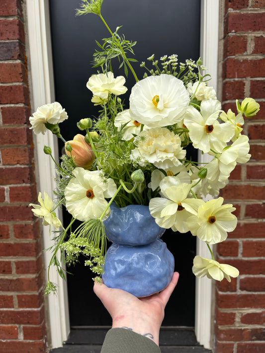 Tiered Vase in Nassau Blue